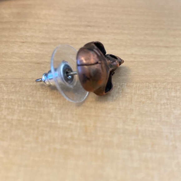 💀🐦‍⬛🎁🛍️Edgar Allen Poe Raven Nevermore Bronze/Copper Skull Ear Piece - Picture 4 of 5